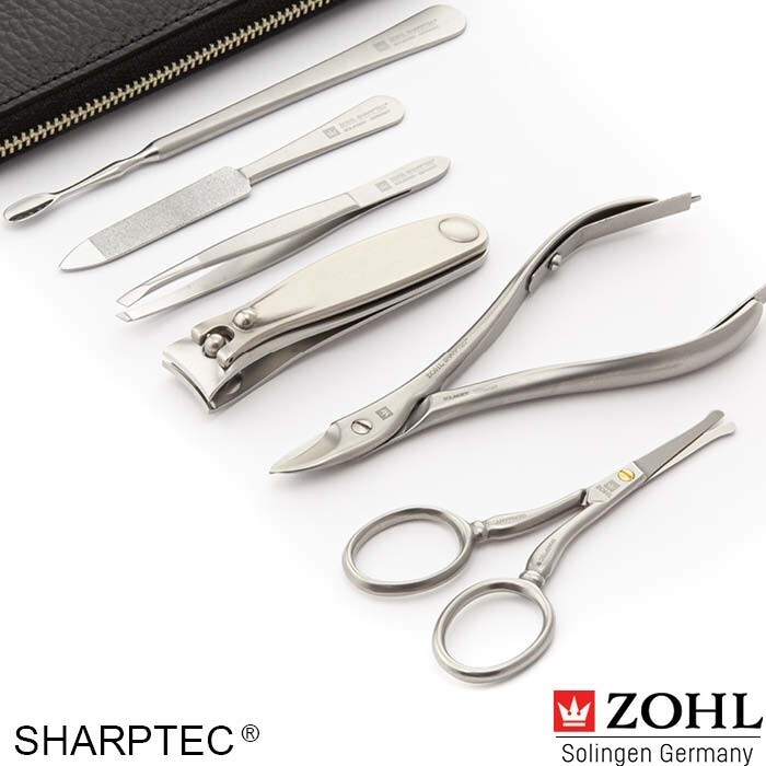 ZOHL Sharptec Pro Mens Manicure Set Luxor With Nostril Scissors
