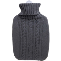 Hugo Frosch Hot Water Bottle In Grey Knitted Cover 1.8L