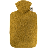 Hugo Frosch Hot Water Bottle In Felt Look Cover Dijon 1.8L