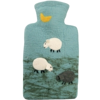 Hugo Frosch Hot Water Bottle In Thick Wool Cover Sheep 1.8L 