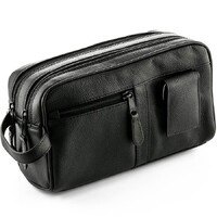 ZOHL Leather Travel Toiletry Bag With Manicure Set XL