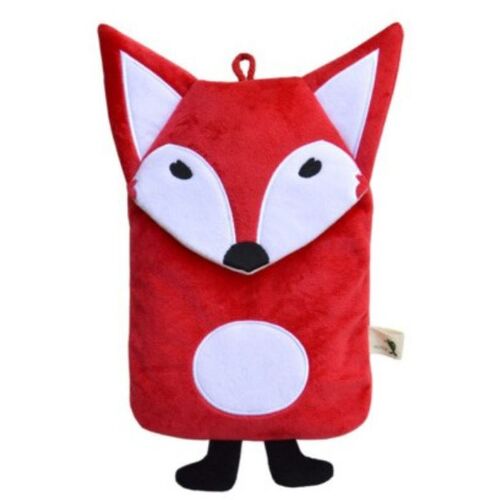 Hugo Frosch Eco Hot Water Bottle In Velour Fox Cover Small 0.8L