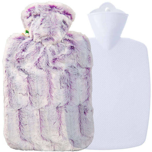 Hugo Frosch Hot Water Bottle In Estravaganza Lilac Blend Cover 1.8L