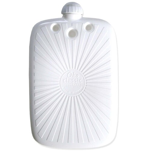 Hugo Frosch Eco Hot Water Bottle White Large 2L