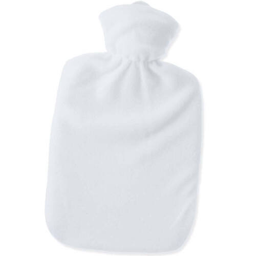 Hugo Frosch Hot Water Bottle In White Cover 1.8L
