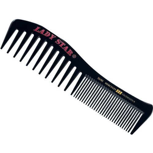 Hercules Sagemann Hair Comb Lady Star Seamless 7.75”