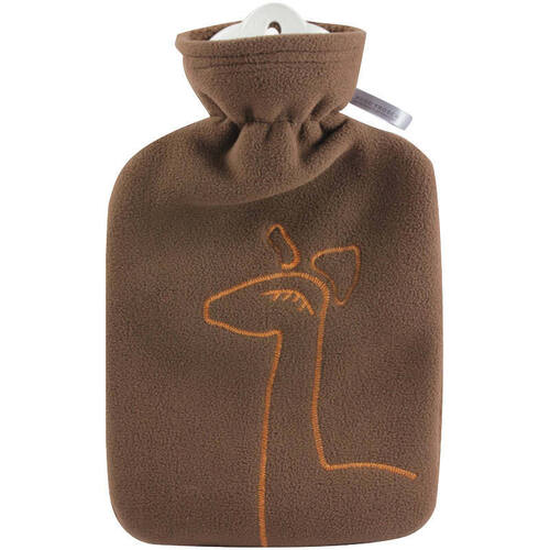 Hugo Frosch Hot Water Bottle In Brown Thick Cover 1.8L