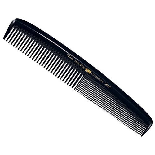 Hercules Sagemann Mens Hair Comb Seamless 6”