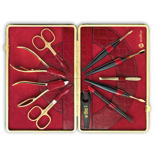Niegeloh Solingen Womens Manicure Set 24ct Gold-Plated 