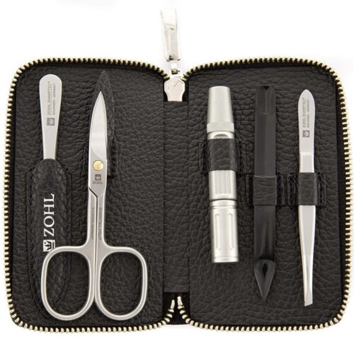 ZOHL Travel Mens Grooming Kit With Facial Hair Trimmer Luxor S28 